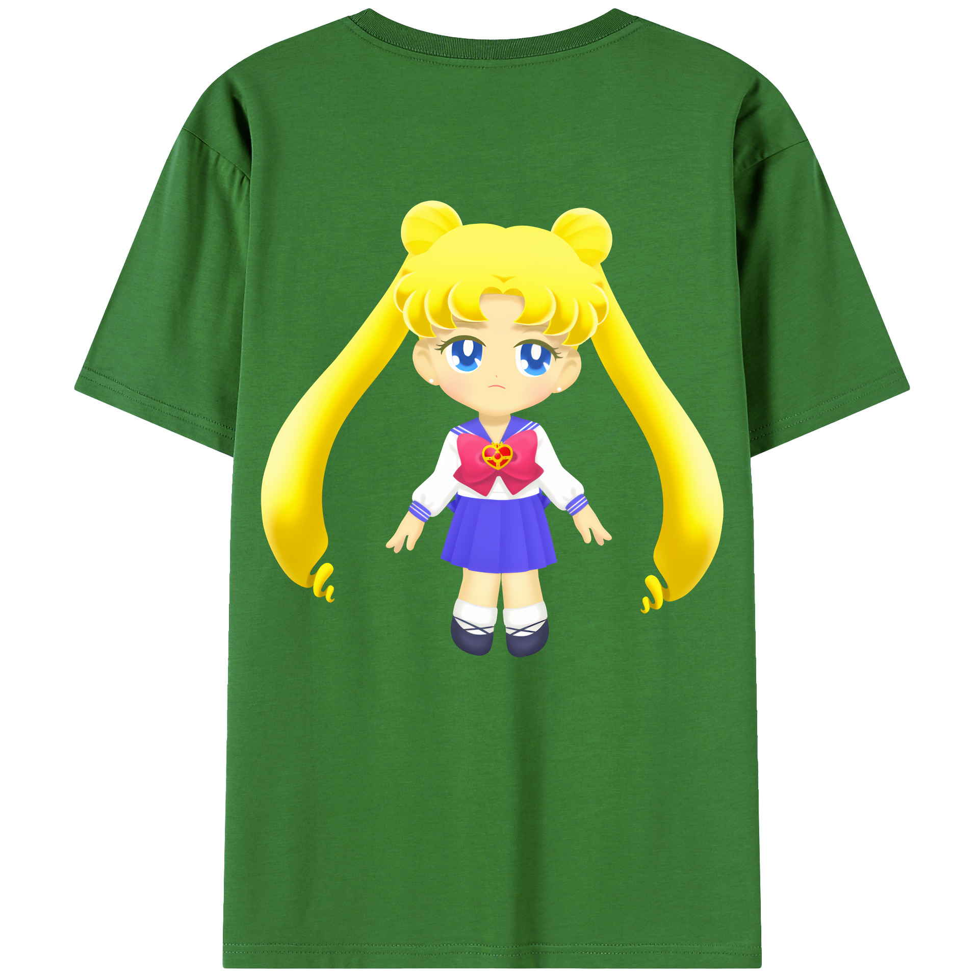 （画像用） 美少女戦士セーラームーン 愛野 美奈子 あいの みなこ Sailor Moon Aino Minako レディース半袖Tシャツ(バックプリント)